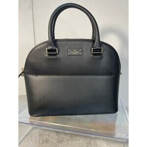 Kate Spade Black Leather Carli Grove Street Satchel